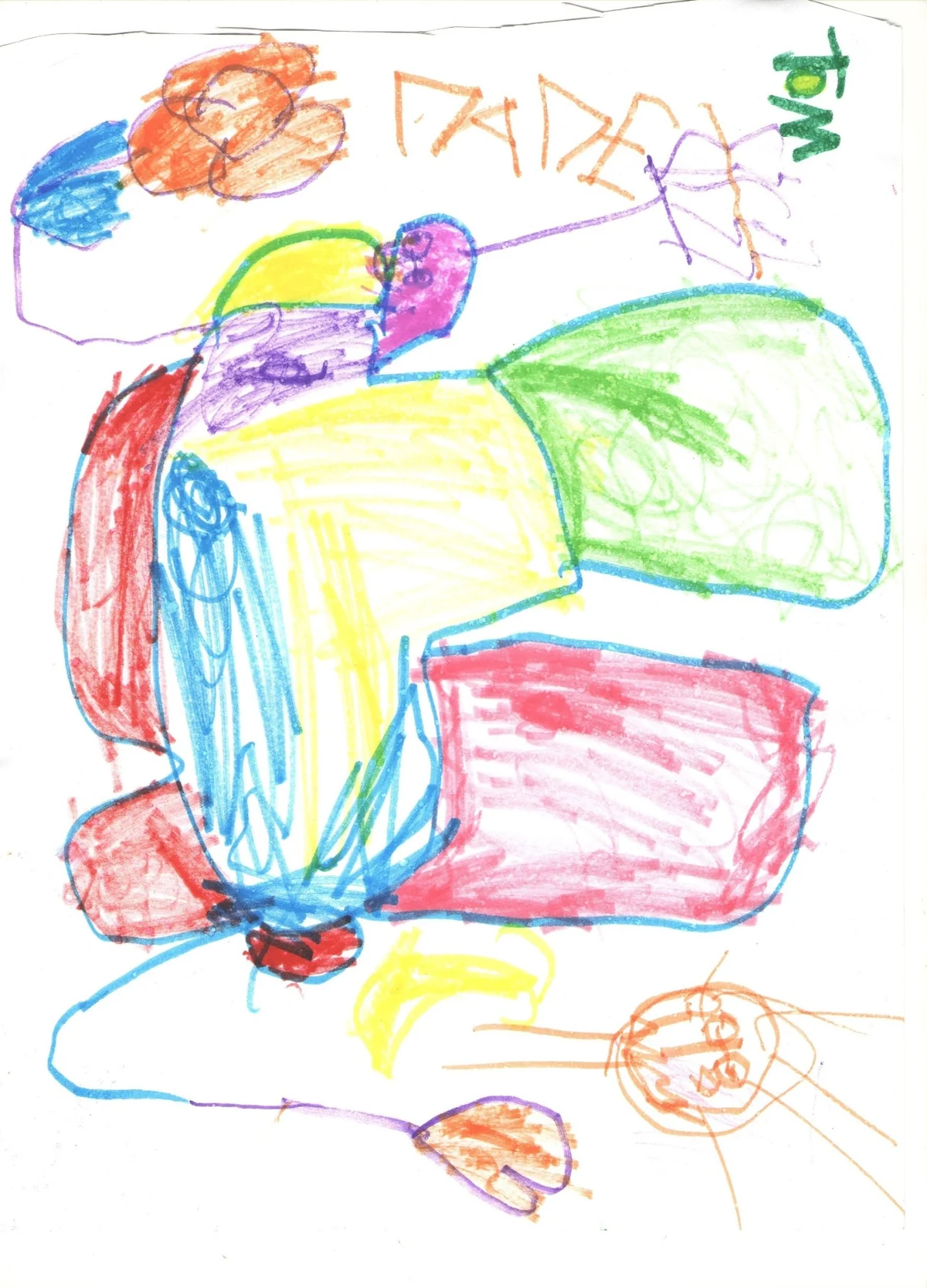 Drawing titled For Dad by Victoria, age 11