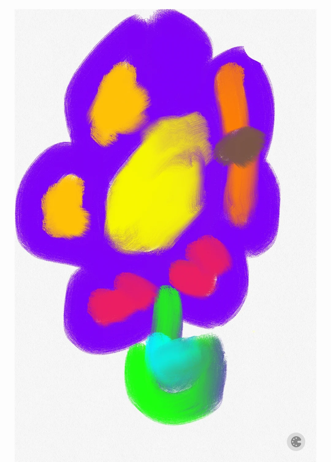 Drawing titled Sad flower by Victoria, age 11